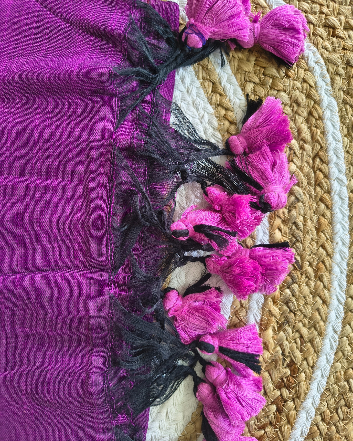 Mul Cottom Handloom Saree with Sequence