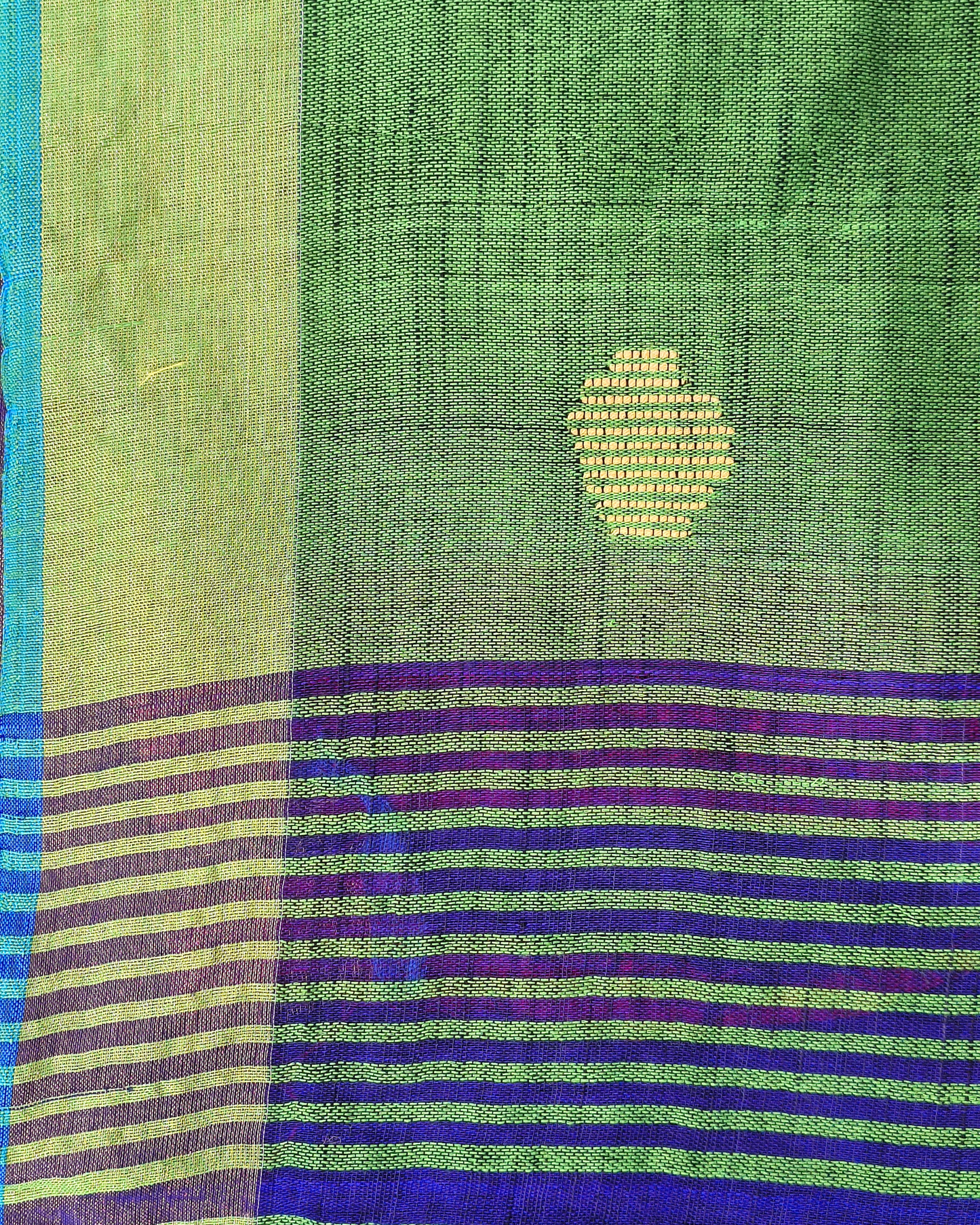 Khadi Cotton Handloom Saree Butta Design