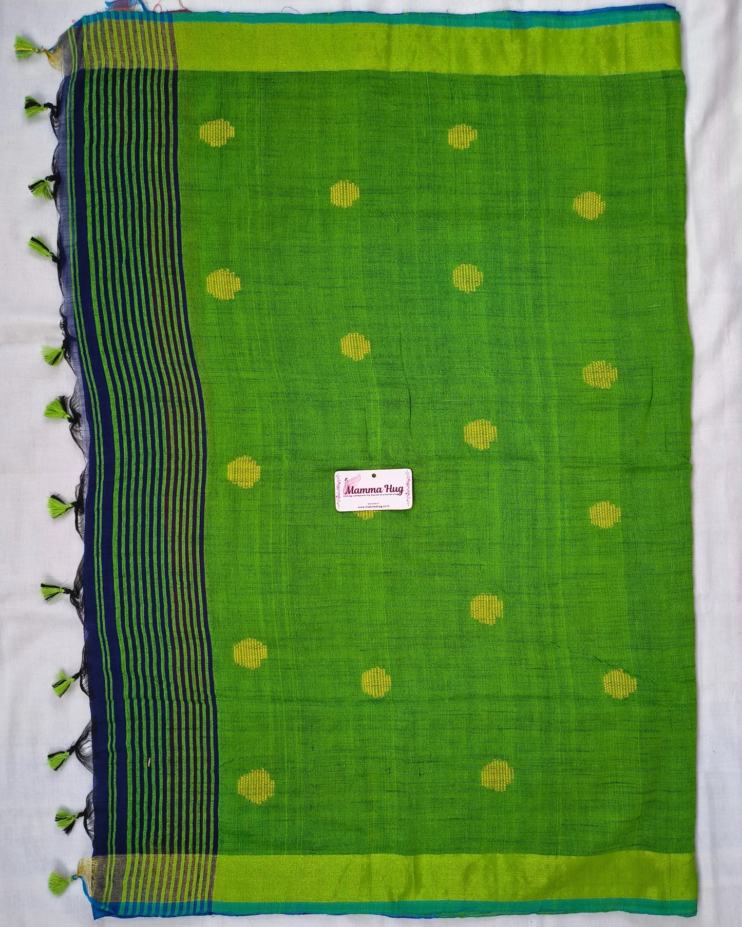 Khadi Cotton Handloom Saree Butta Design MammaHug