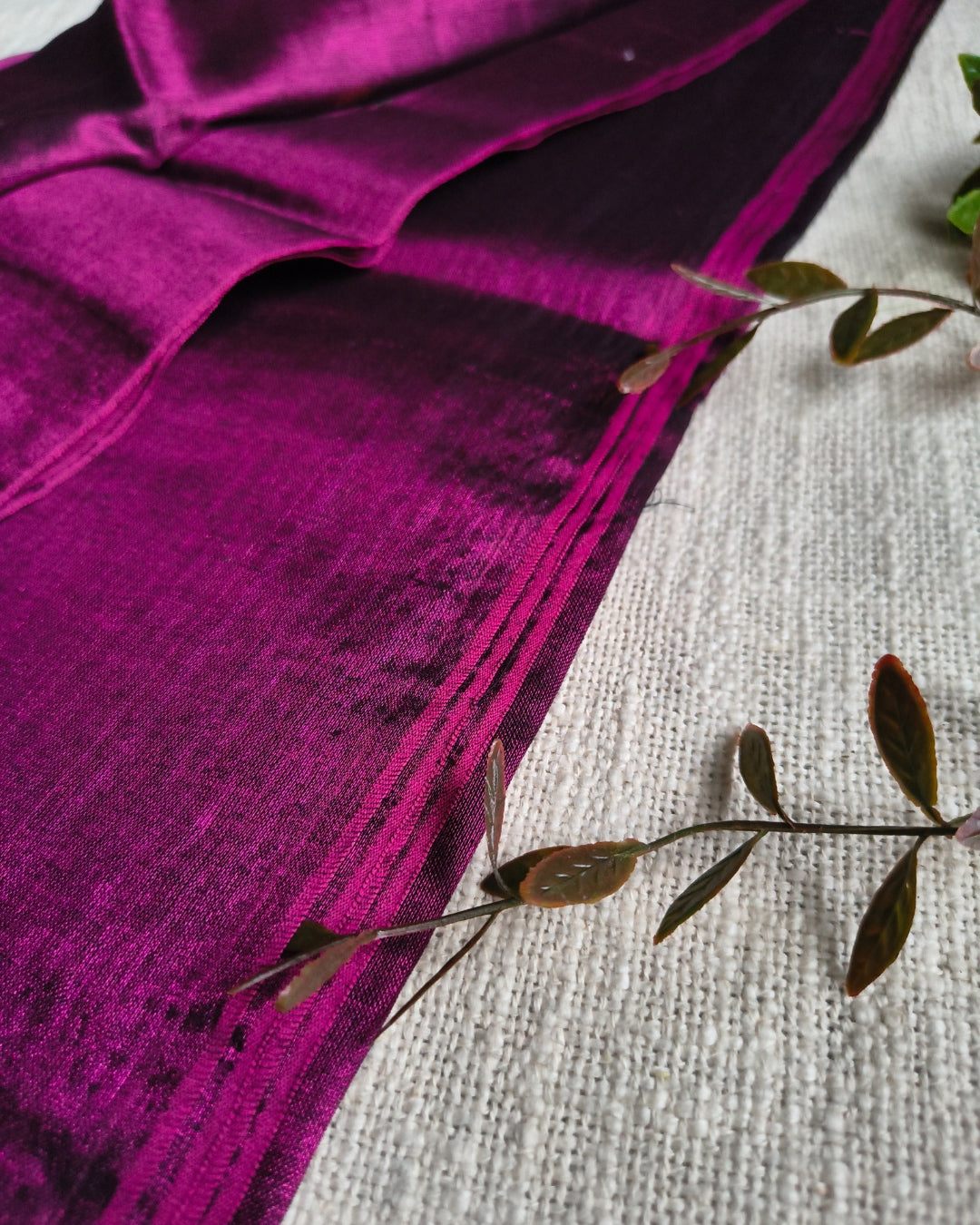 Pure Khadi Tissue Saree with Coin design - Wine
