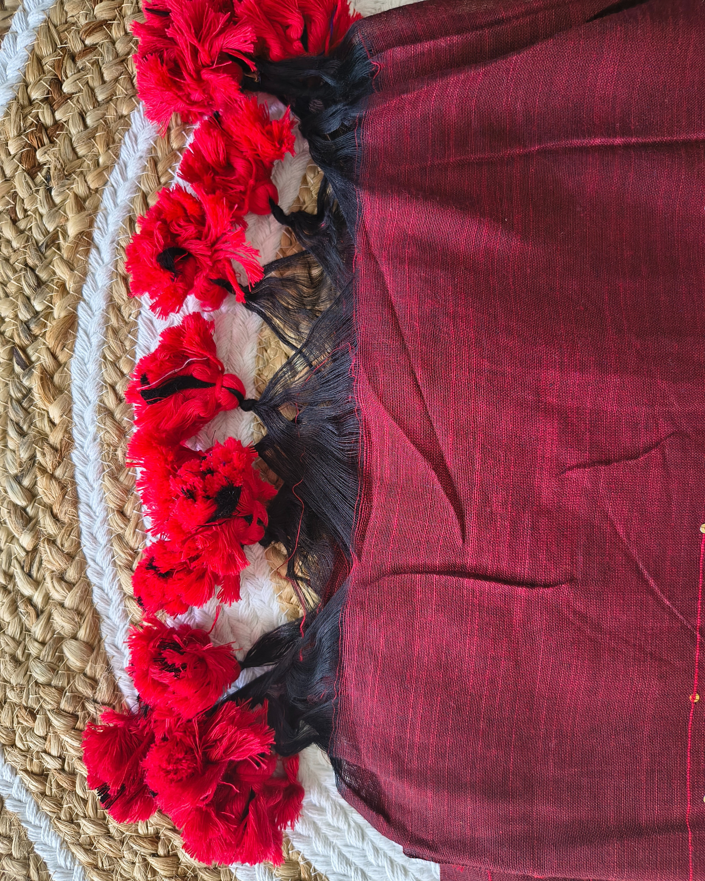 Mul Cottom Handloom Saree with Sequence