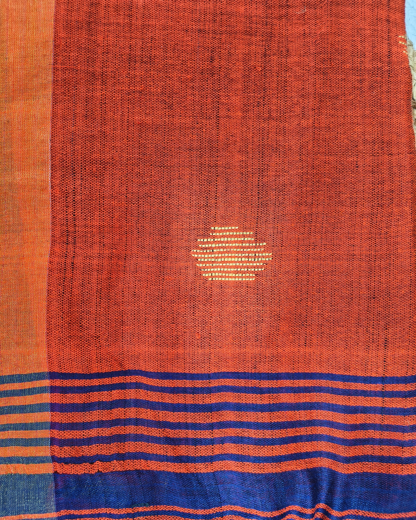 Khadi Cotton Handloom Saree Butta Design
