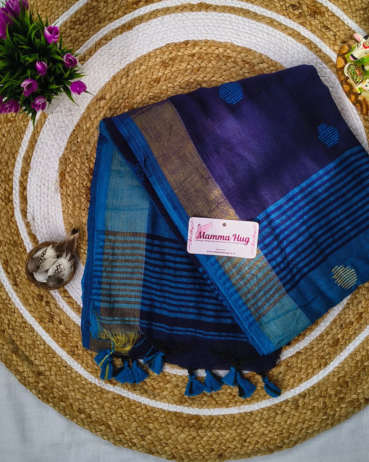 Khadi Cotton Handloom Saree Butta Design MammaHug