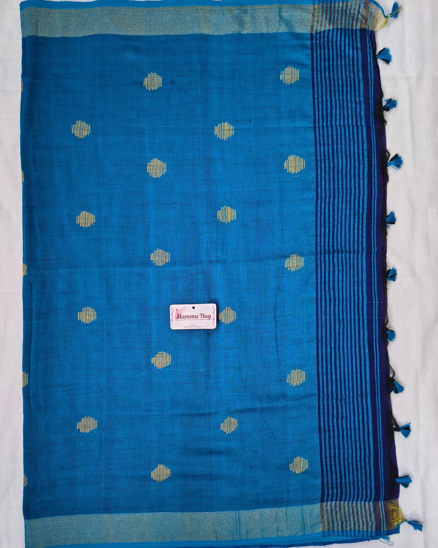 Khadi Cotton Handloom Saree Butta Design MammaHug