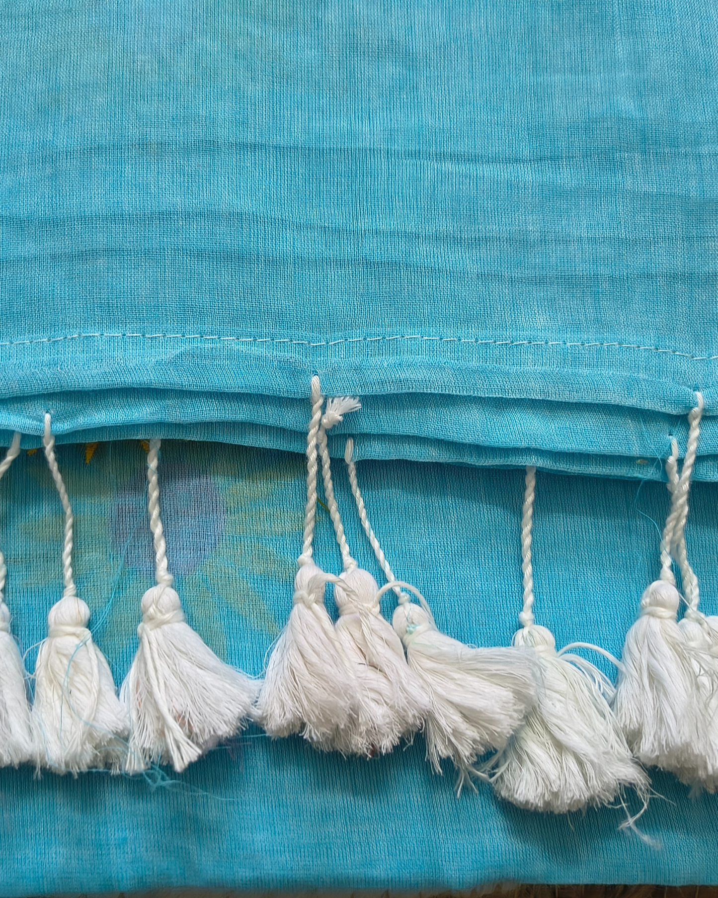 Mul Cottom Handloom Saree Flower Embroidery