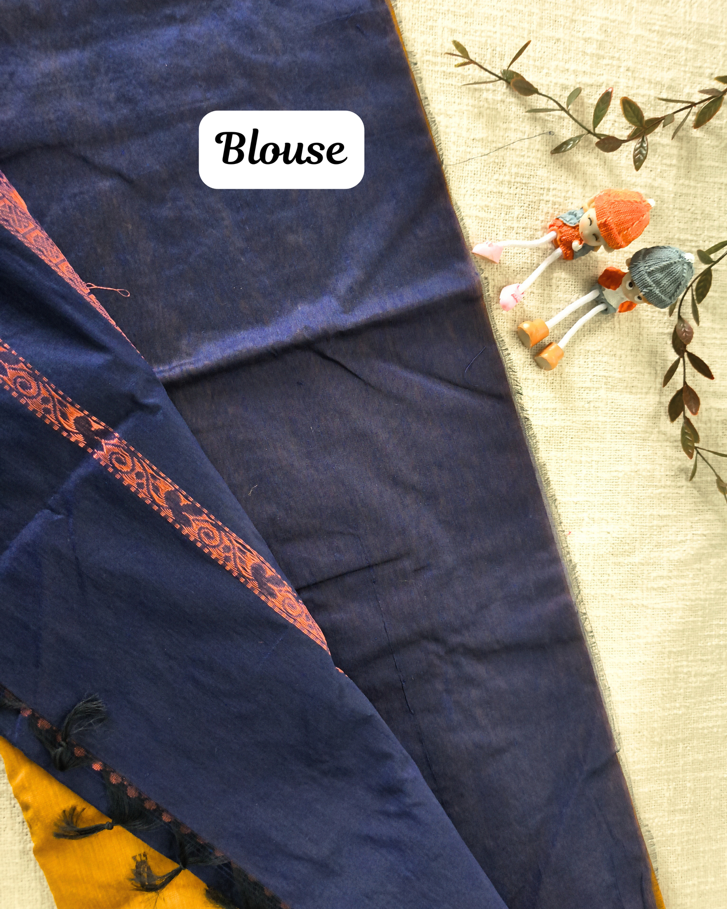 Premium Kalyani Cotton Saree with Butta - Yellow