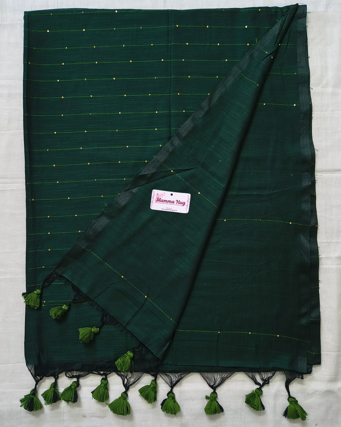 Mul Cottom Handloom Saree with Sequence