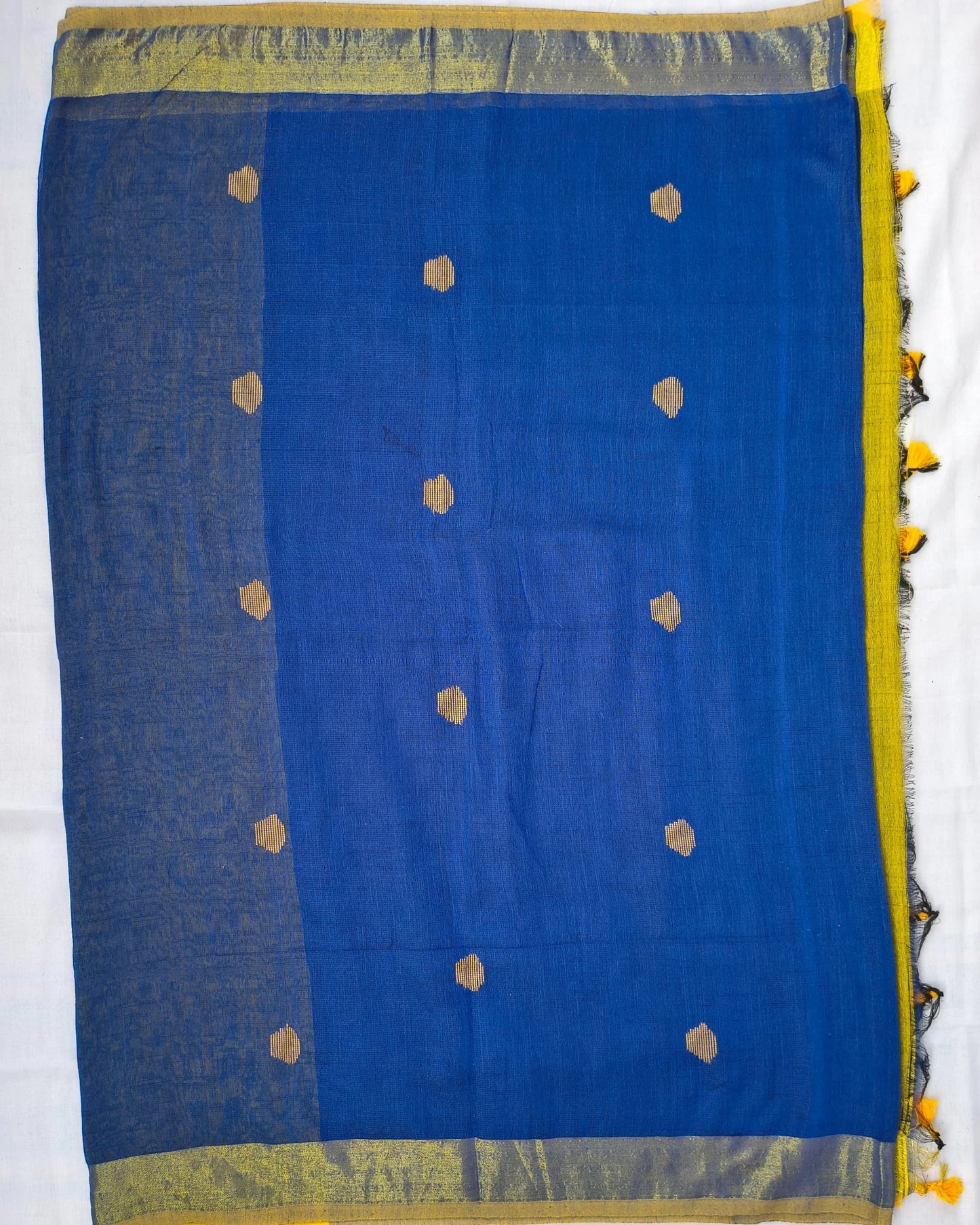 Khadi Cotton Handloom Saree Butta Design MammaHug