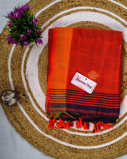 Khadi Cotton Handloom Saree Butta Design