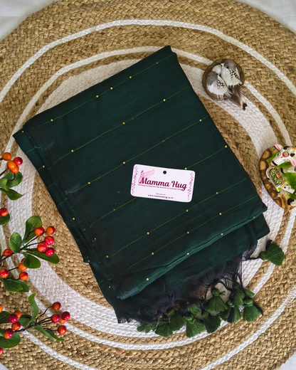 Mul Cottom Handloom Saree with Sequence