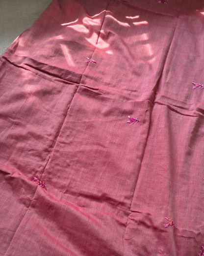 Mul Cotton Handwoven Kantha Design - Onion Pink MammaHug
