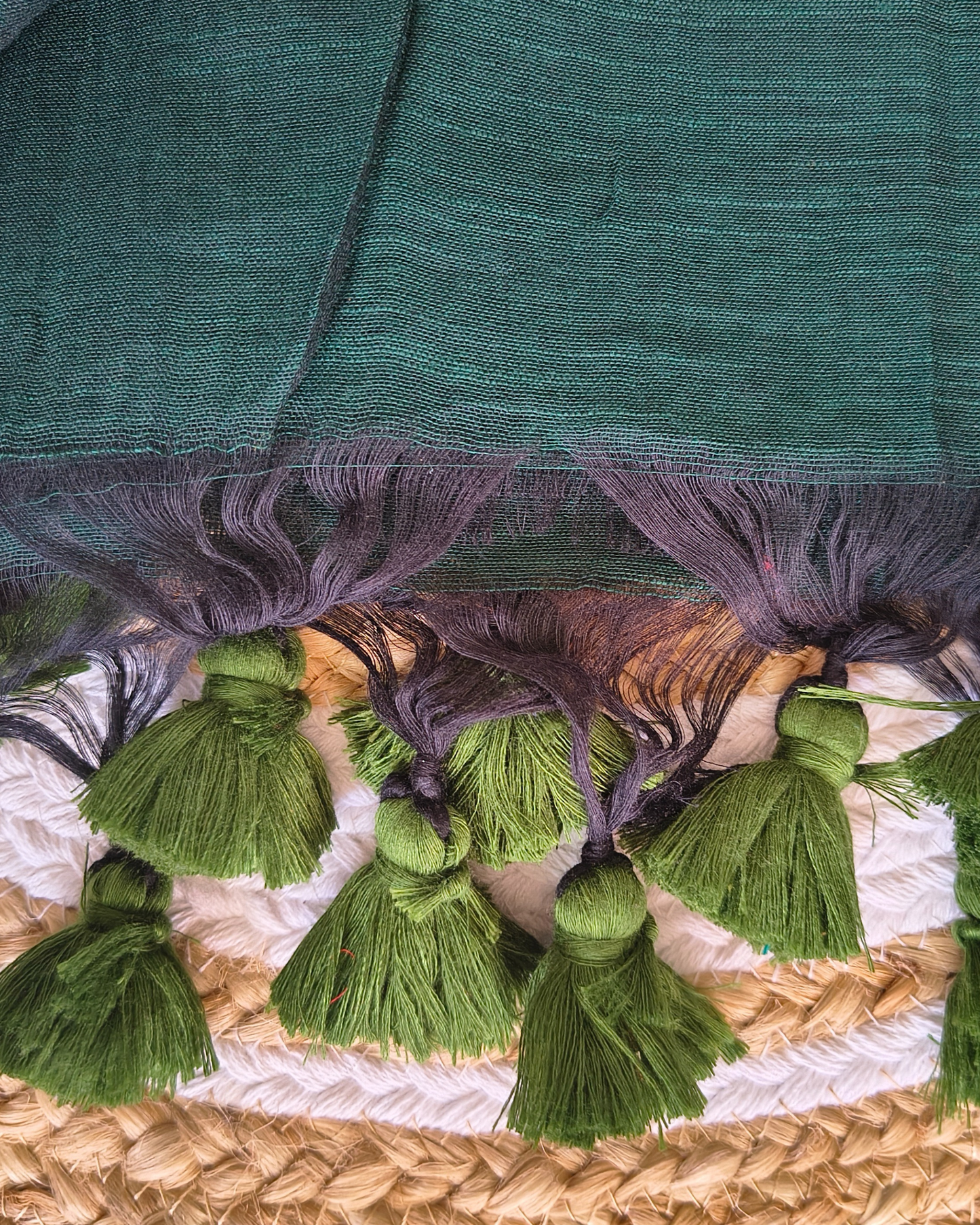 Mul Cottom Handloom Saree with Sequence