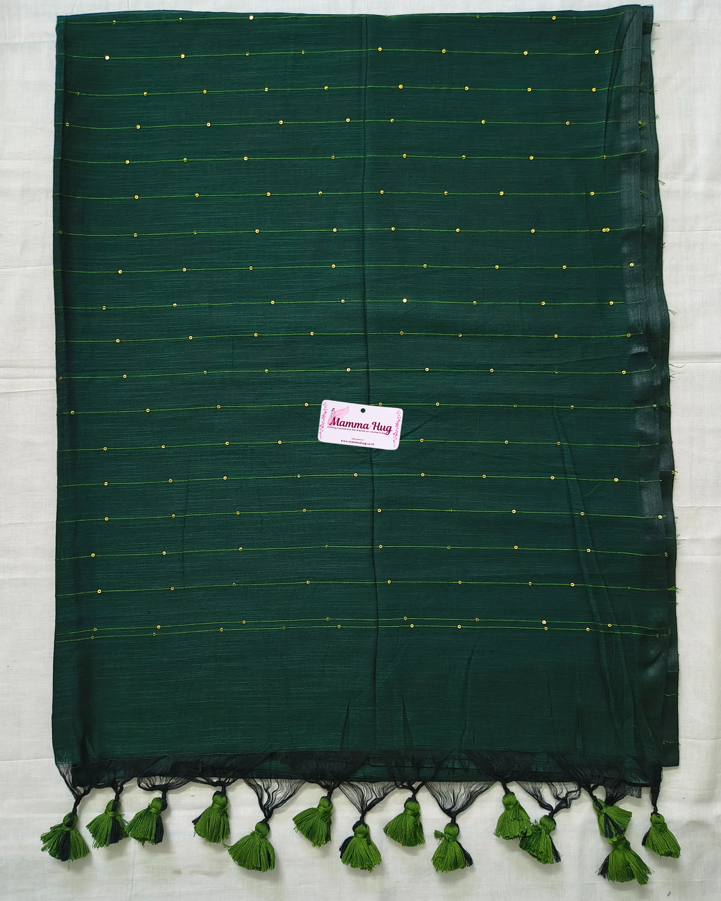 Mul Cottom Handloom Saree with Sequence