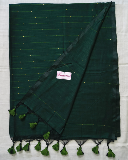 Mul Cottom Handloom Saree with Sequence