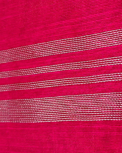 Cotton Silk Handloom Saree Silver Zari Border